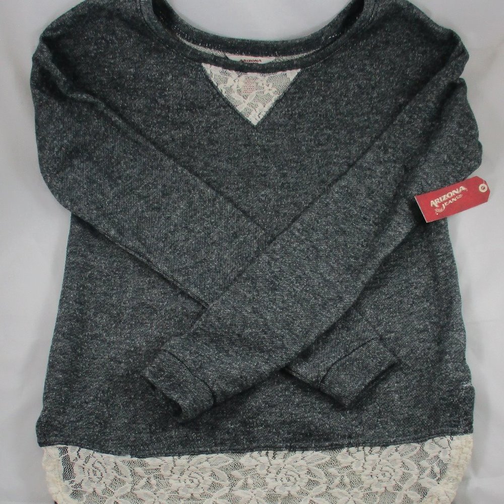 Arizona Jean Co. Black w/Lace Tunic Top